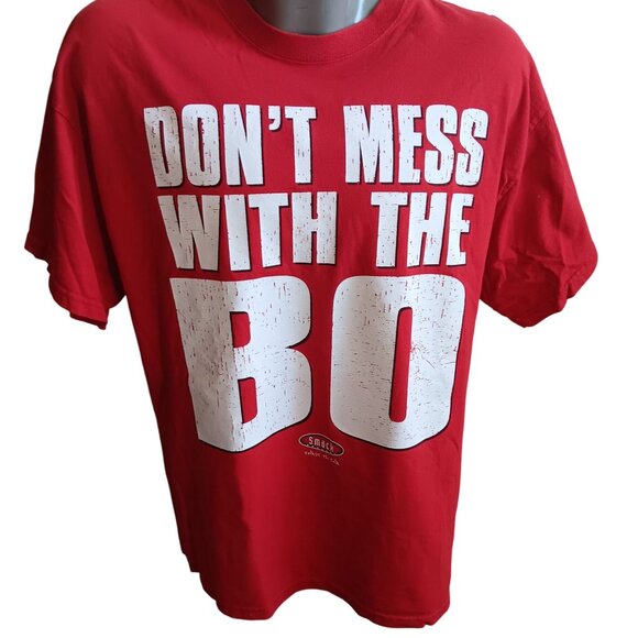 XL Vintage T-shirt Nebraska Huskers Football Dont Mess With The Bo Big Red 90's - Picture 2 of 5
